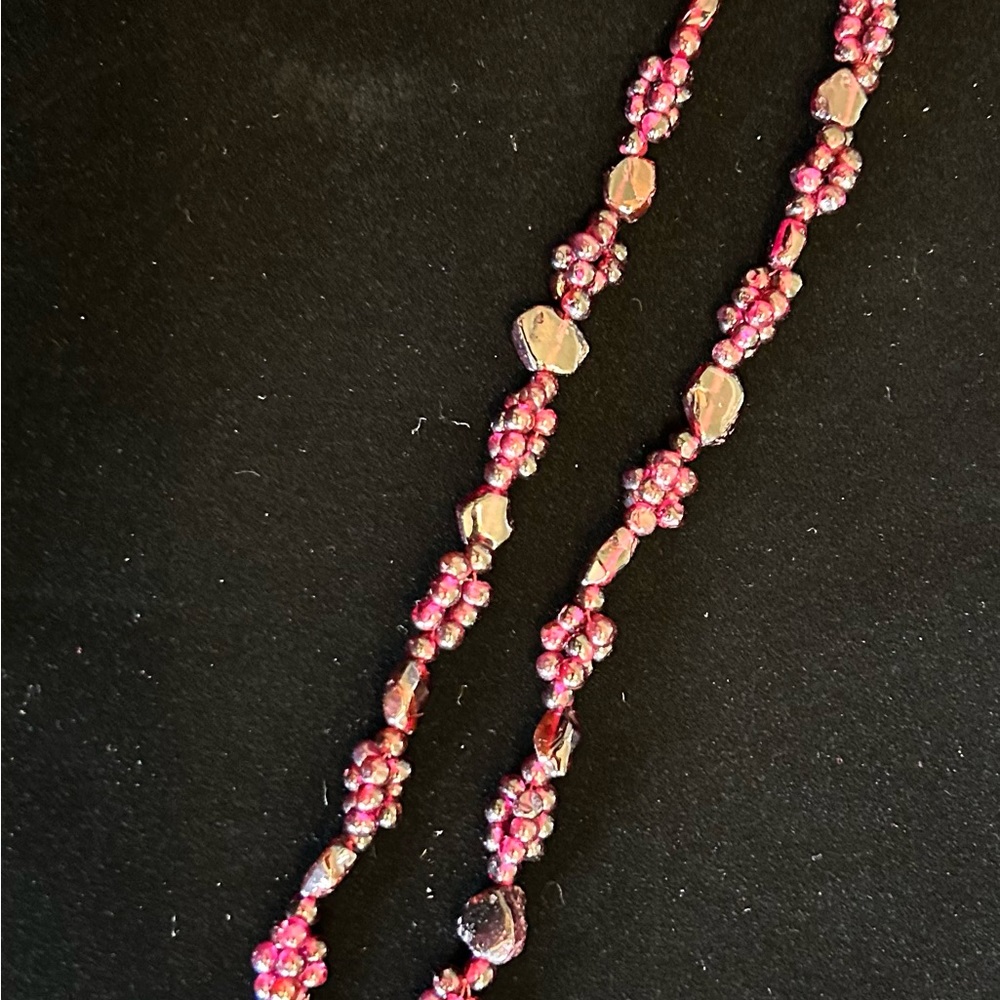 Vintage Real Garnet Bead Necklace